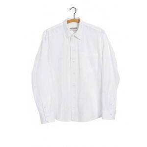 NEW HANSEN men's raymond relaxed shirt in white